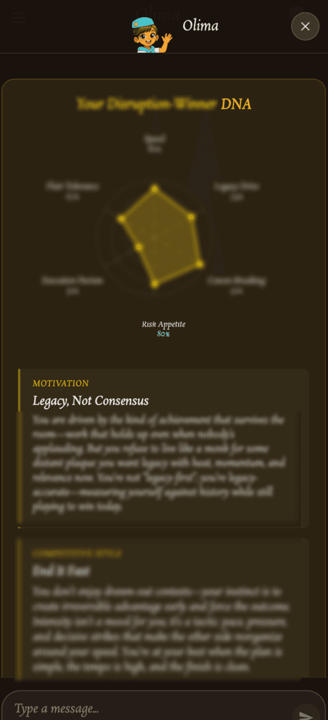 Deep profile spider chart