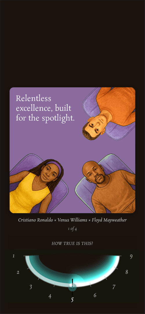 sports personality result